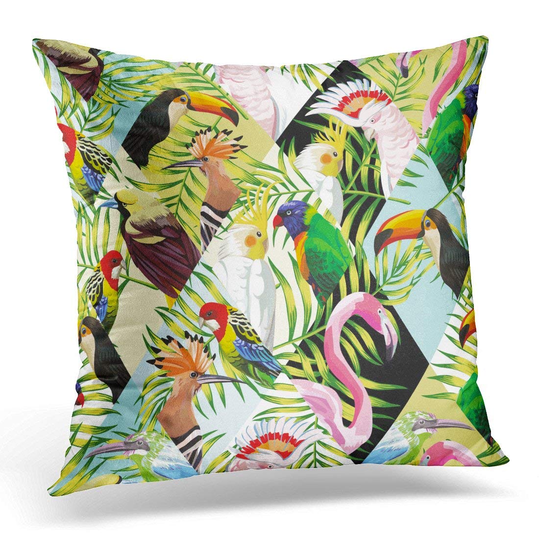 Water Resistant Stain Resistant Outdoor Black Colour Cushion Covers for Home Garden Outdoor 45x45cm - Design WR15-0
