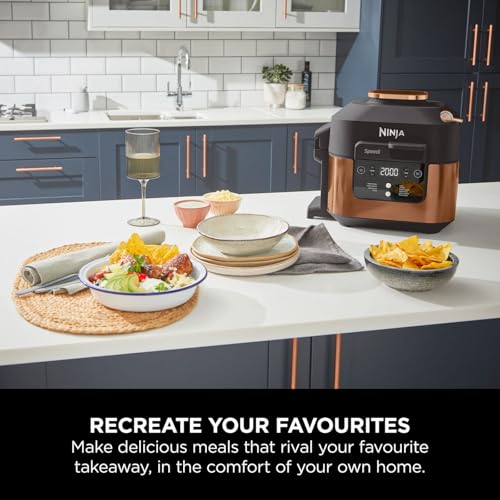 Ninja Combi 12-In-1 Multi-Cooker, Oven & Air Fryer, 12 Cooking Functions, Make 15 Minute* Family-Size Meals, Includes Bake Tray, Pan, & Recipe Guide, Grey, SFP700UK
