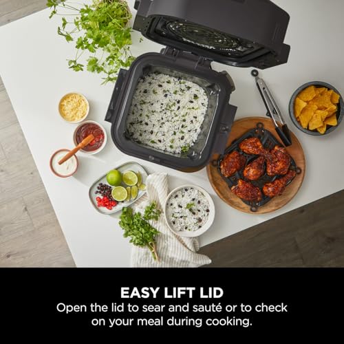 Ninja Combi 12-In-1 Multi-Cooker, Oven & Air Fryer, 12 Cooking Functions, Make 15 Minute* Family-Size Meals, Includes Bake Tray, Pan, & Recipe Guide, Grey, SFP700UK