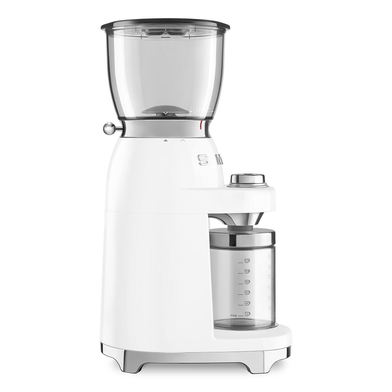 Smeg Retro Coffee Range Set, Espresso Machine with Steam Wand, Electric Coffee Grinder, Black