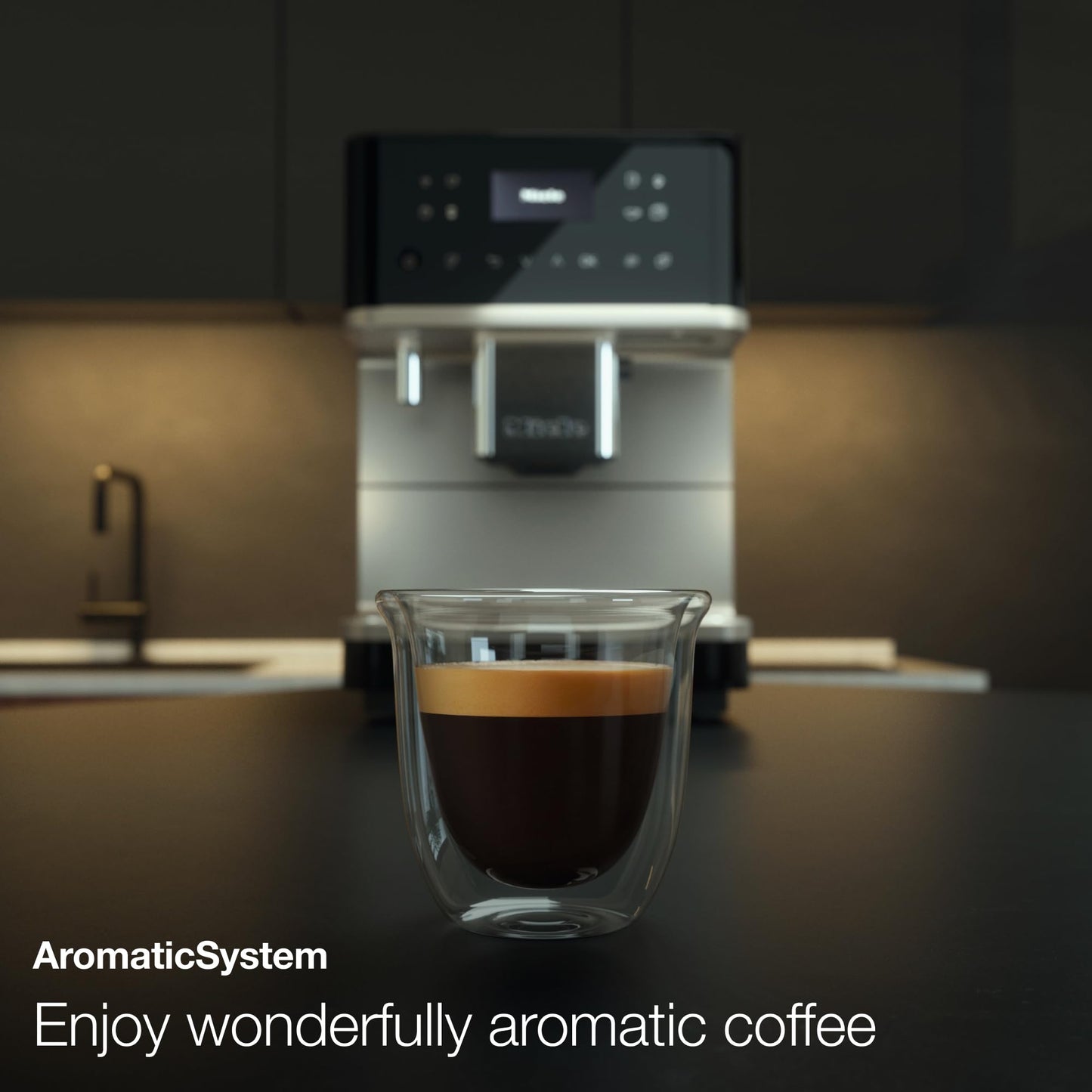 Miele NEW CM 6360 MilkPerfection Automatic Wifi Coffee Maker & Espresso Machine Combo, Obsidian Black & Clean Steel Metallic - Grinder, Milk Frother, Cup Warmer, Glass Milk Container