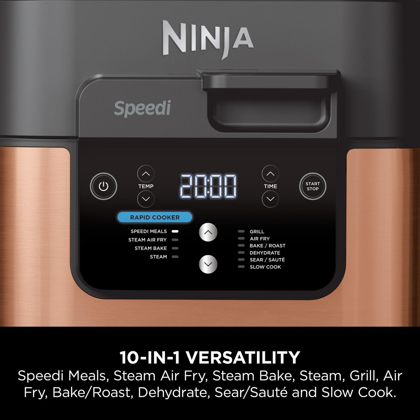 Ninja Combi 12-In-1 Multi-Cooker, Oven & Air Fryer, 12 Cooking Functions, Make 15 Minute* Family-Size Meals, Includes Bake Tray, Pan, & Recipe Guide, Grey, SFP700UK