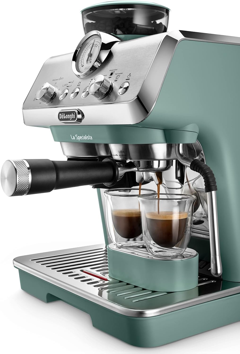 De'Longhi La Specialista Arte EC9155.W, Barista Pump Espresso Machine, Bean to Cup Coffee and Cappuccino Maker, 8 Grinding Settings, MyLatte Art Frothing Wand, 1550W, White