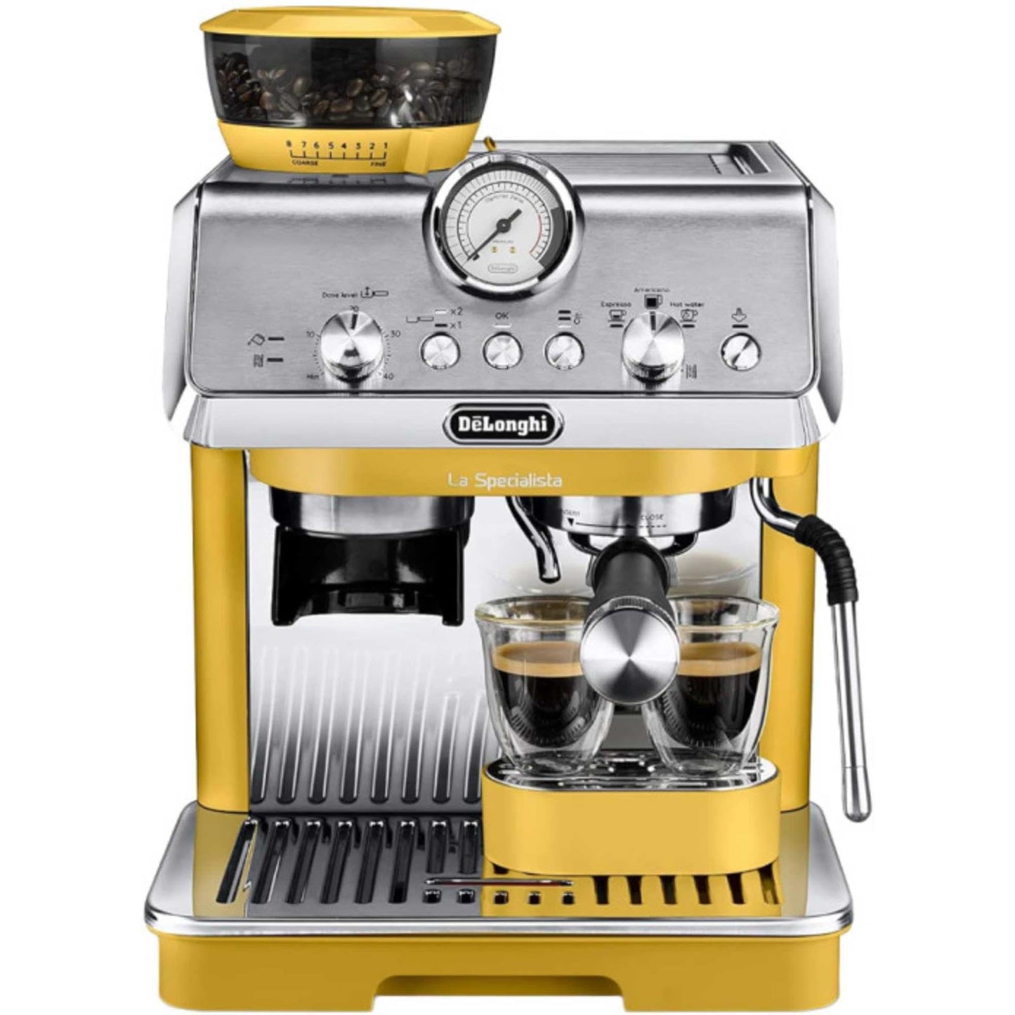 De'Longhi La Specialista Arte EC9155.W, Barista Pump Espresso Machine, Bean to Cup Coffee and Cappuccino Maker, 8 Grinding Settings, MyLatte Art Frothing Wand, 1550W, White