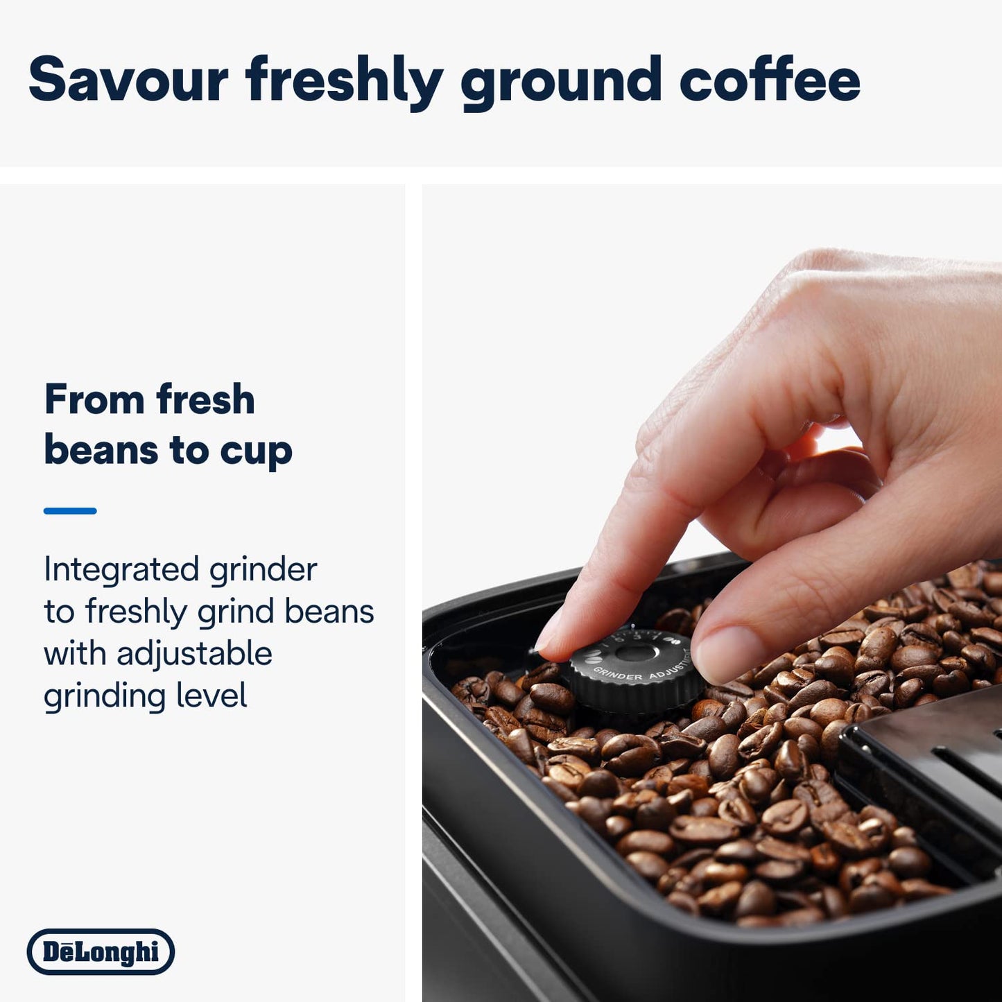 De'Longhi Magnifica Evo, Bean to Cup Coffee and Cappuccino Maker, 1450 watts, 250g bean container, 1.8L water container, ECAM292.81.B, Plastic, Black