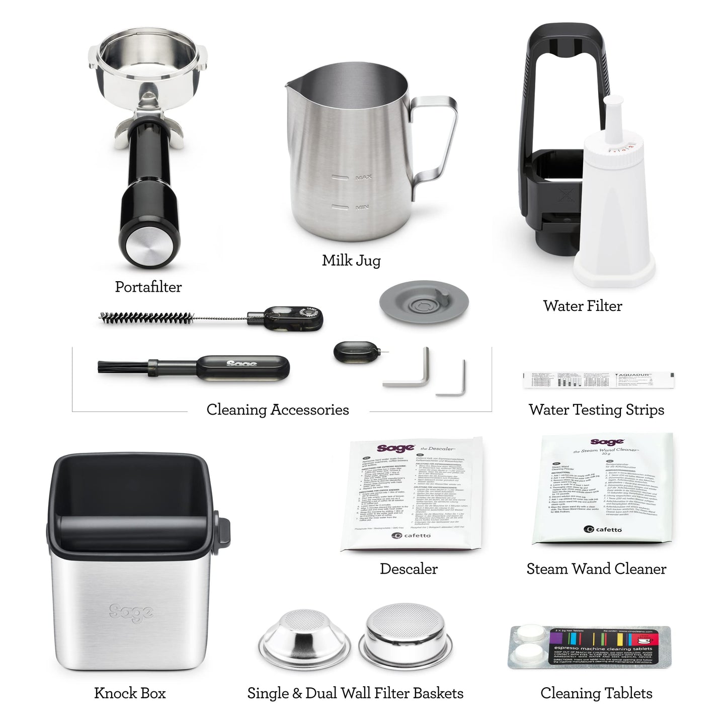 Sage - The Oracle, Bean to Cup Coffee Machine with Manual and Automatic Milk Frother, Volumetric or Timed Shot Control, 45 Grind Settings, Espresso, Cappuccino, 2.5L Water Tank, 2400 W, Black Truffle
