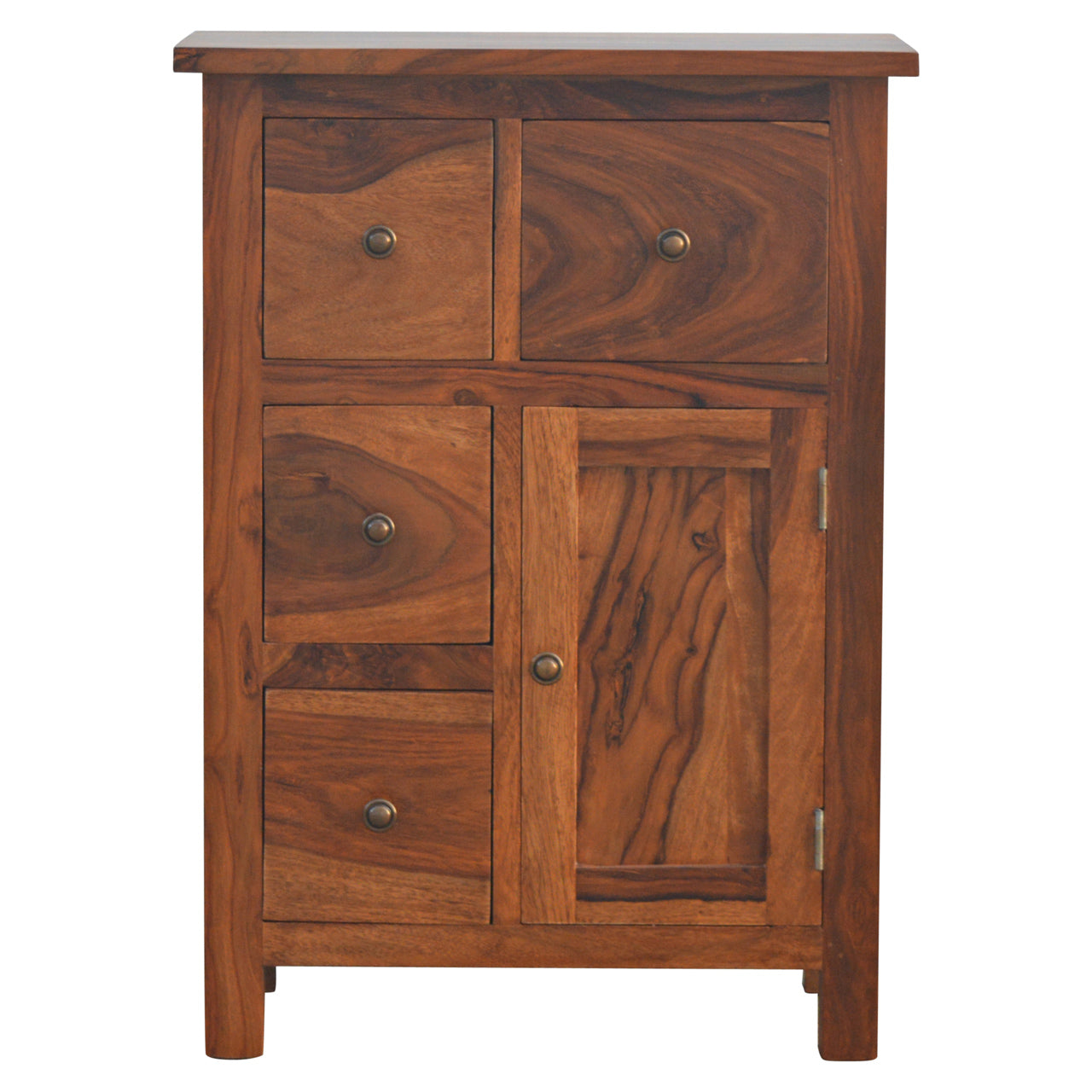 Sheesham 4 Drawer Cabinet-0