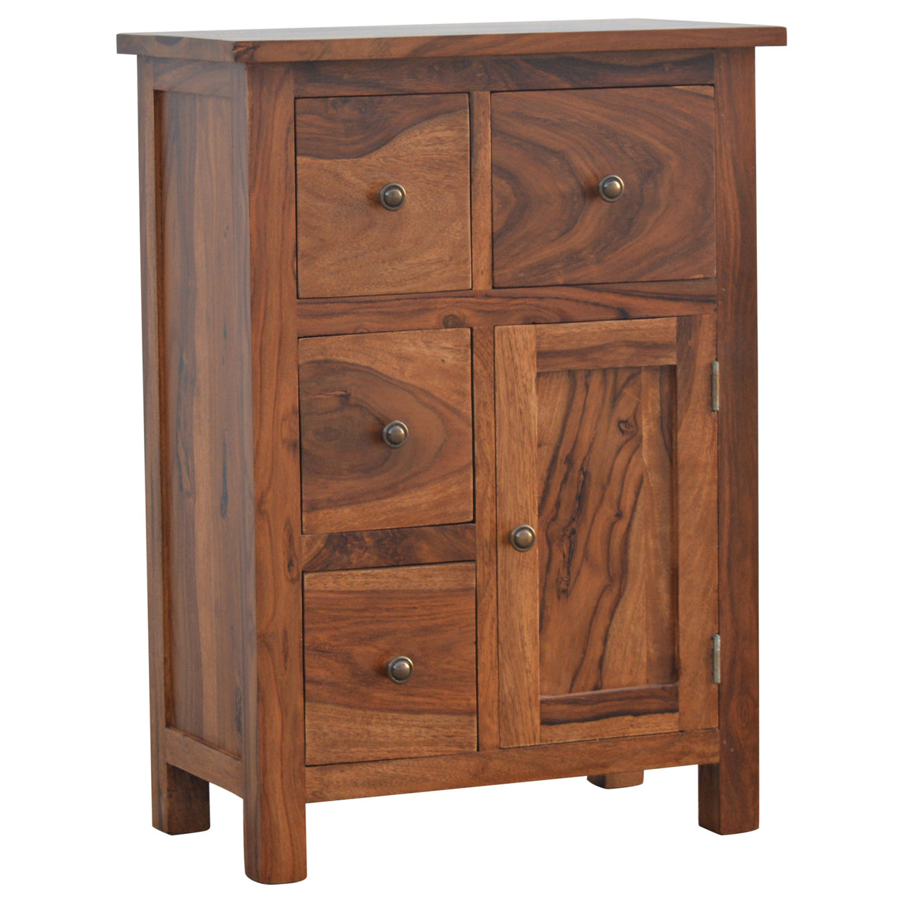 Sheesham 4 Drawer Cabinet-2