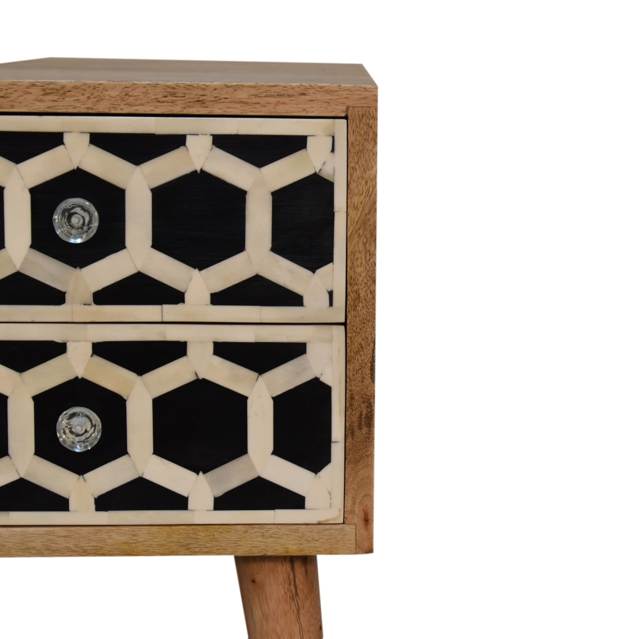 Mini Bone Inlay 2 Drawer Bedside-3