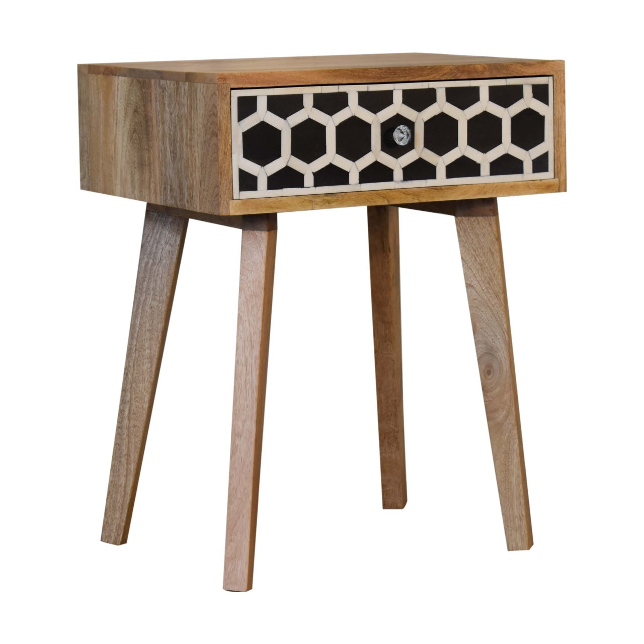 Bone Inlay Bedside with Tapered Legs wholesalers