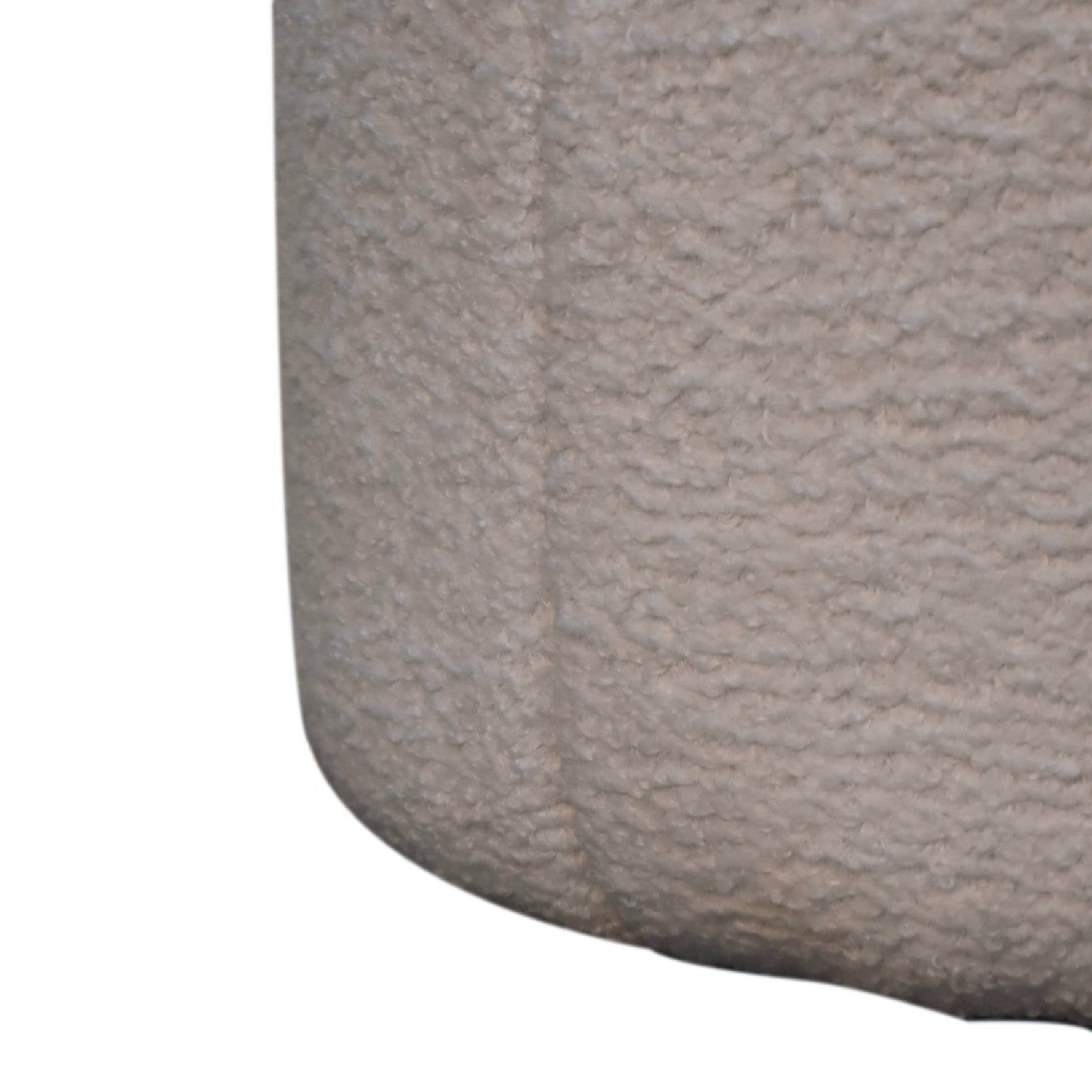 White Boucle Circus Footstool-7
