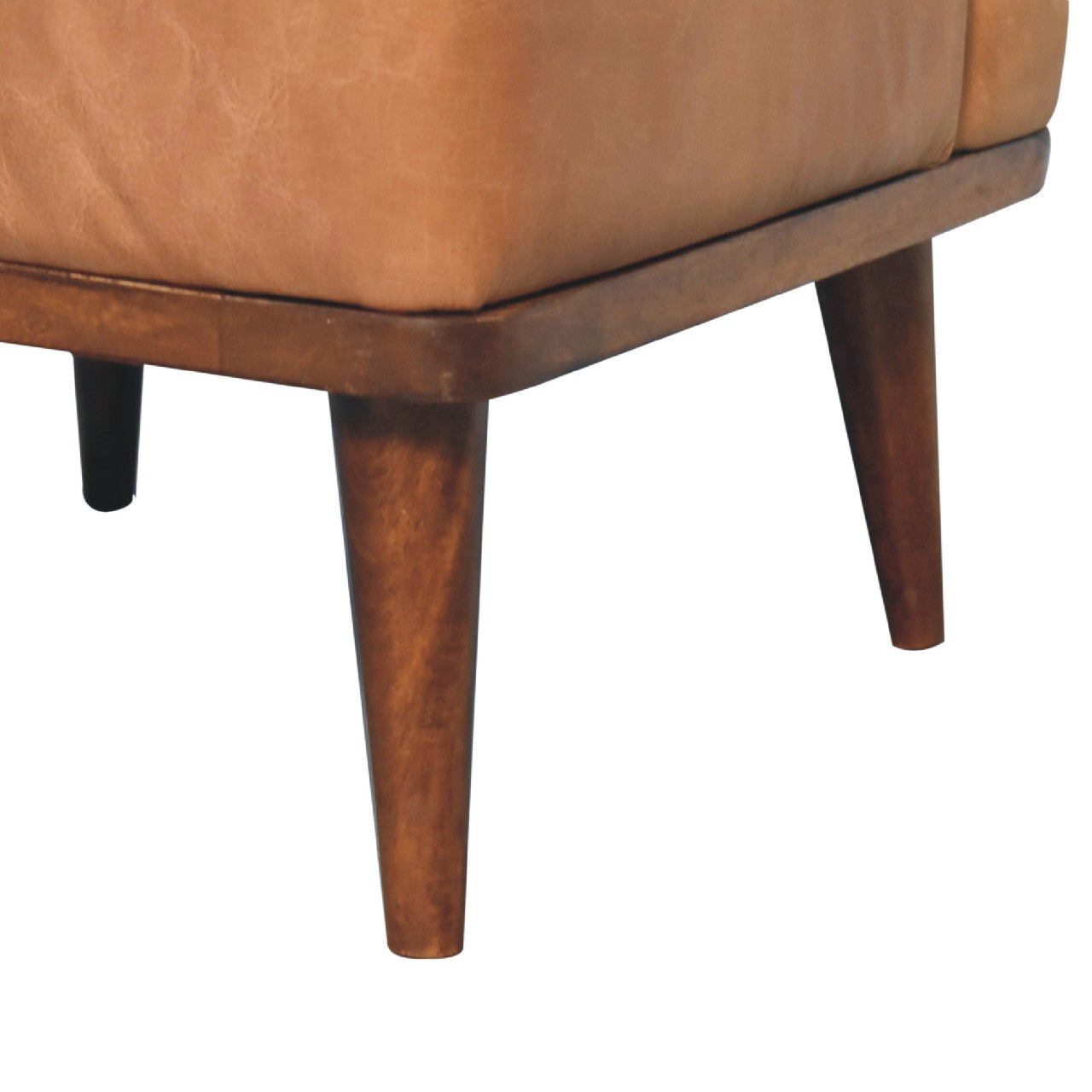 Tan Buffalo Backrest Footstool-5