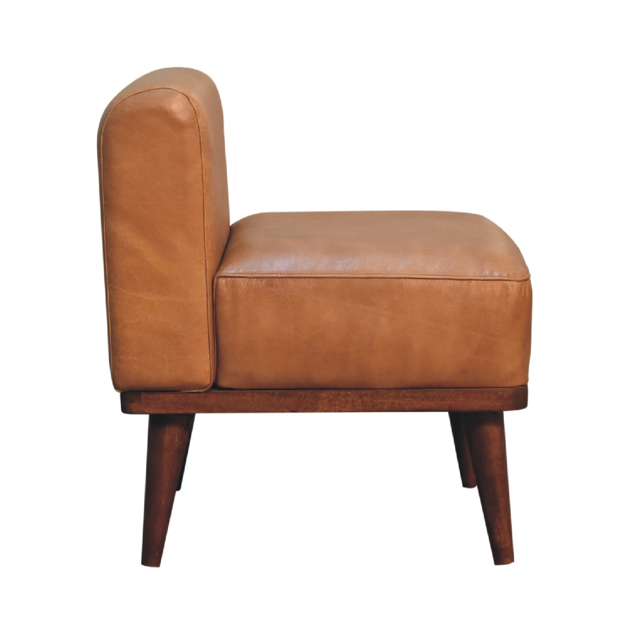 Tan Buffalo Backrest Footstool-7