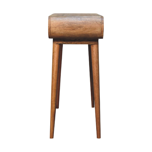 Amaya Oak-ish Nordic Style Console Table-1