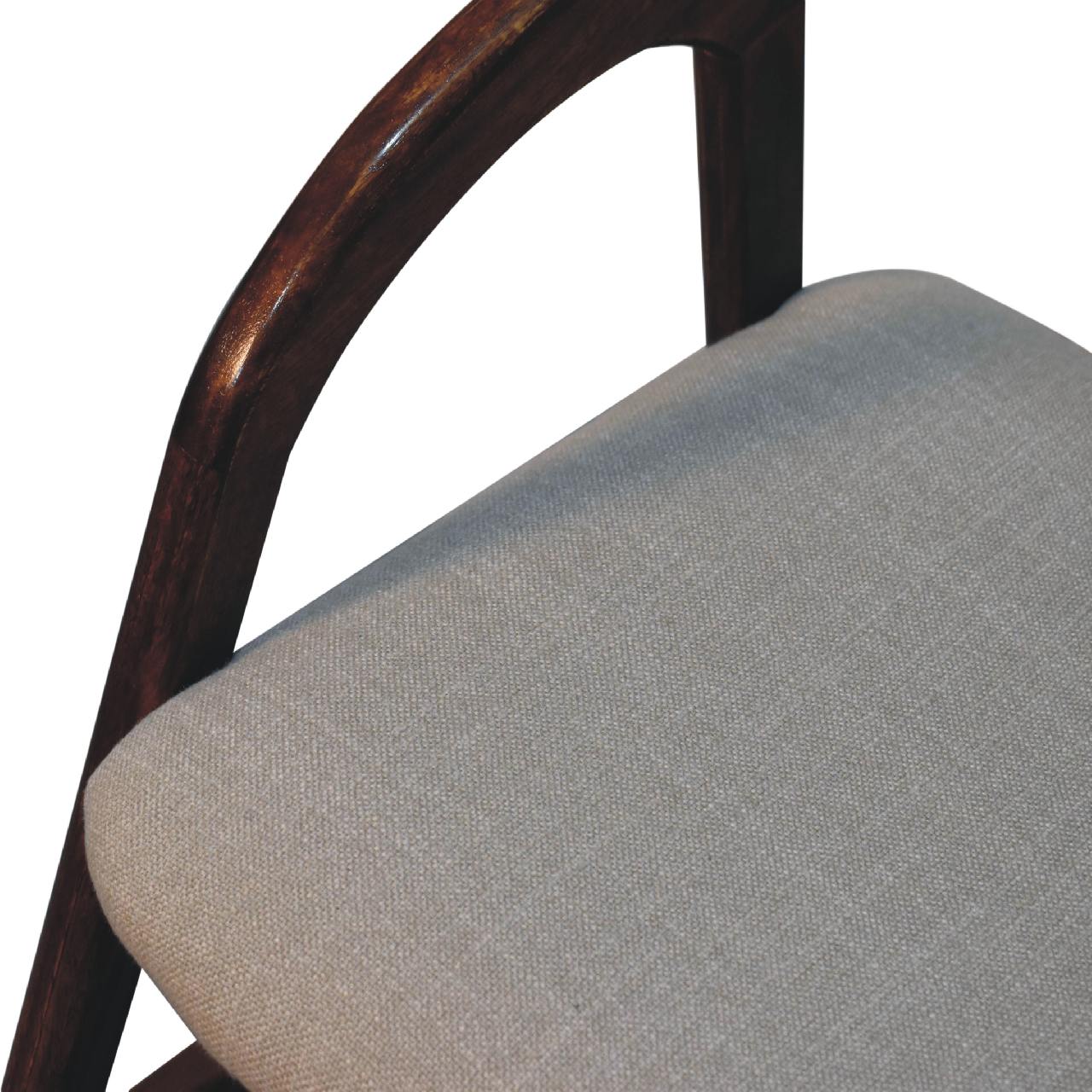Chestnut Linen Deco Chair-4