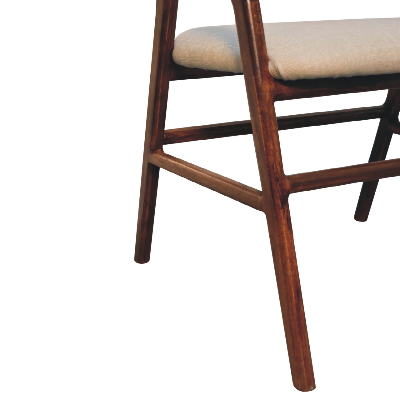 Chestnut Linen Deco Chair-6