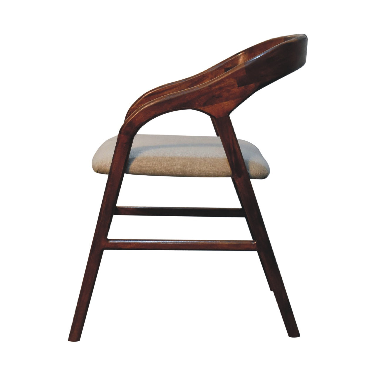 Chestnut Linen Deco Chair-7
