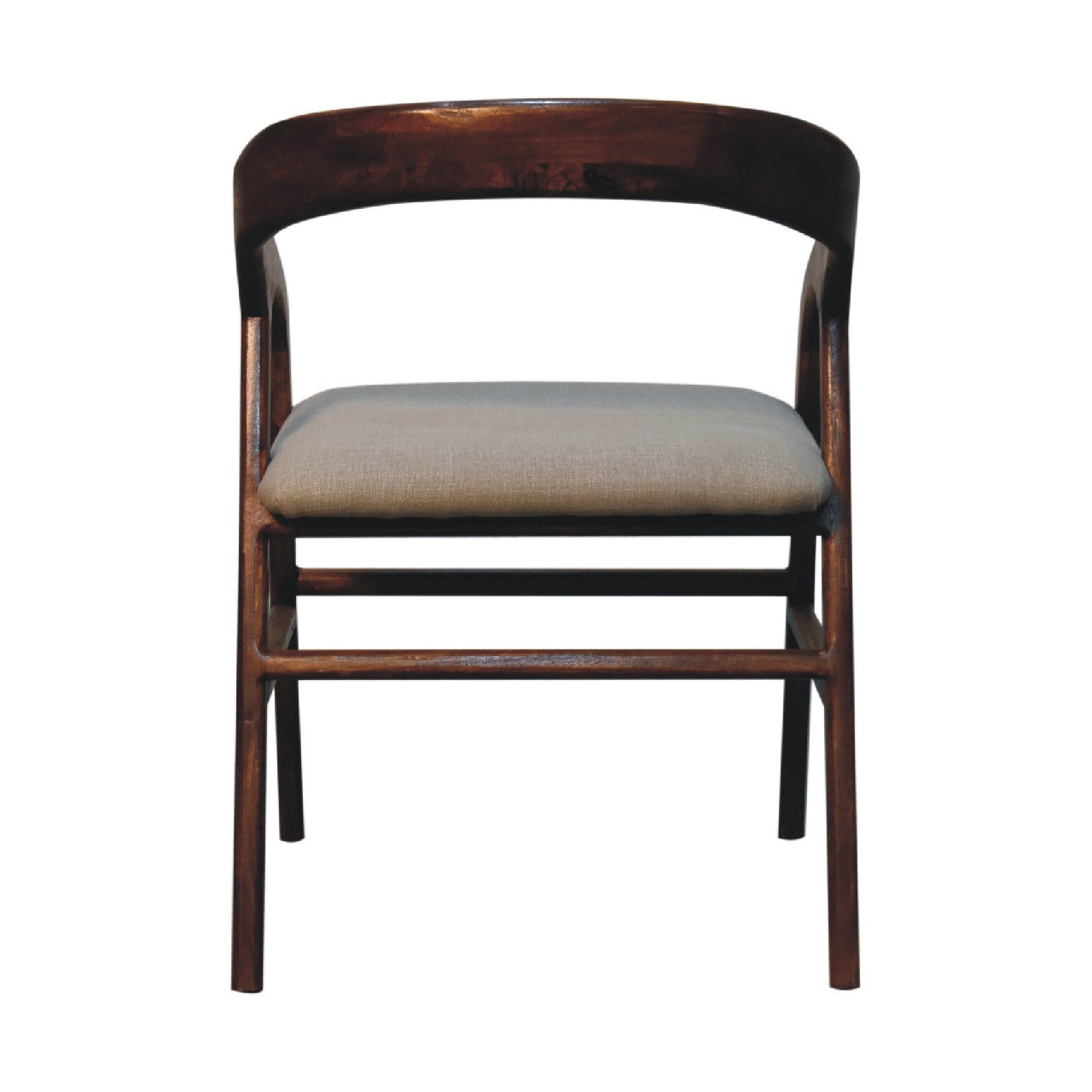 Chestnut Linen Deco Chair-8