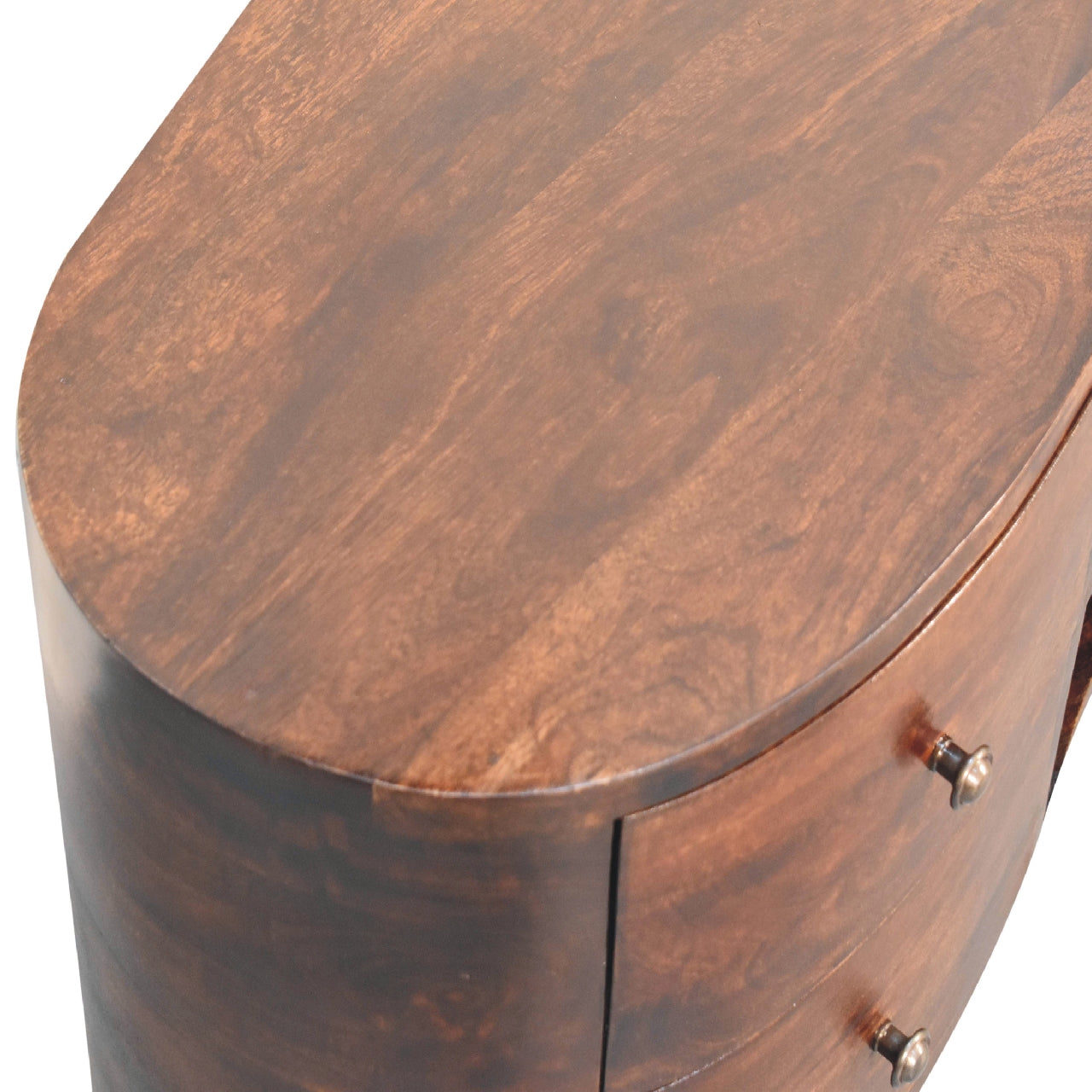 Light Walnut Wave Entertainment Unit-6