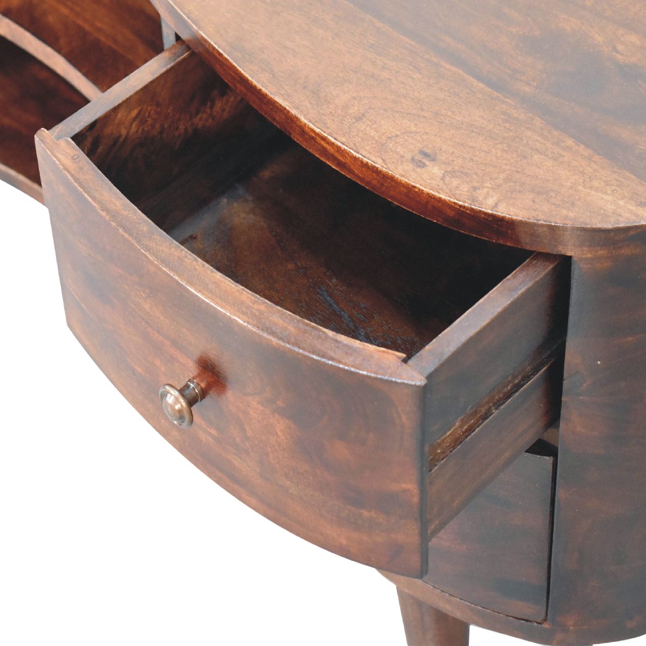 Light Walnut Wave Entertainment Unit-7