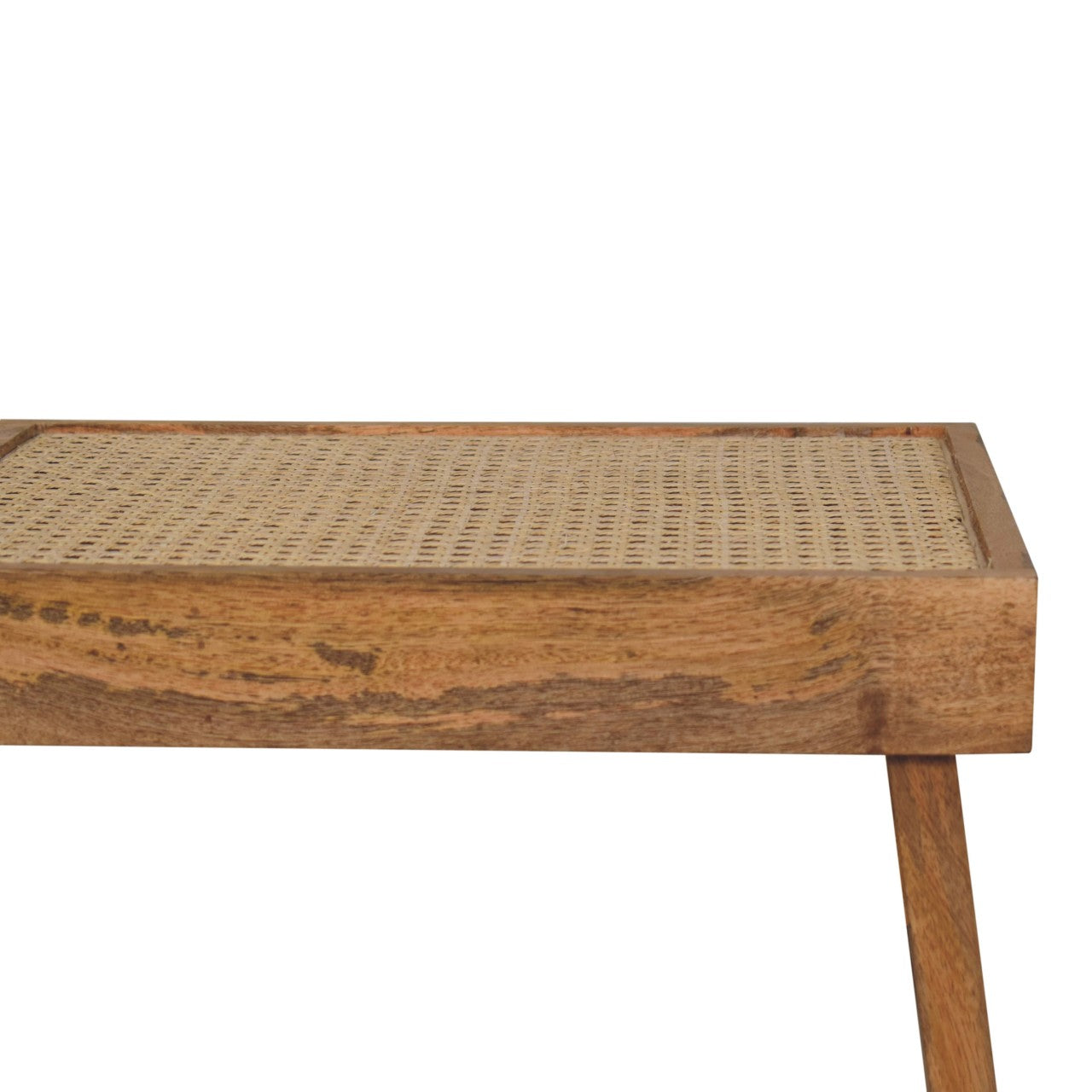 Open Rattan Bench-4