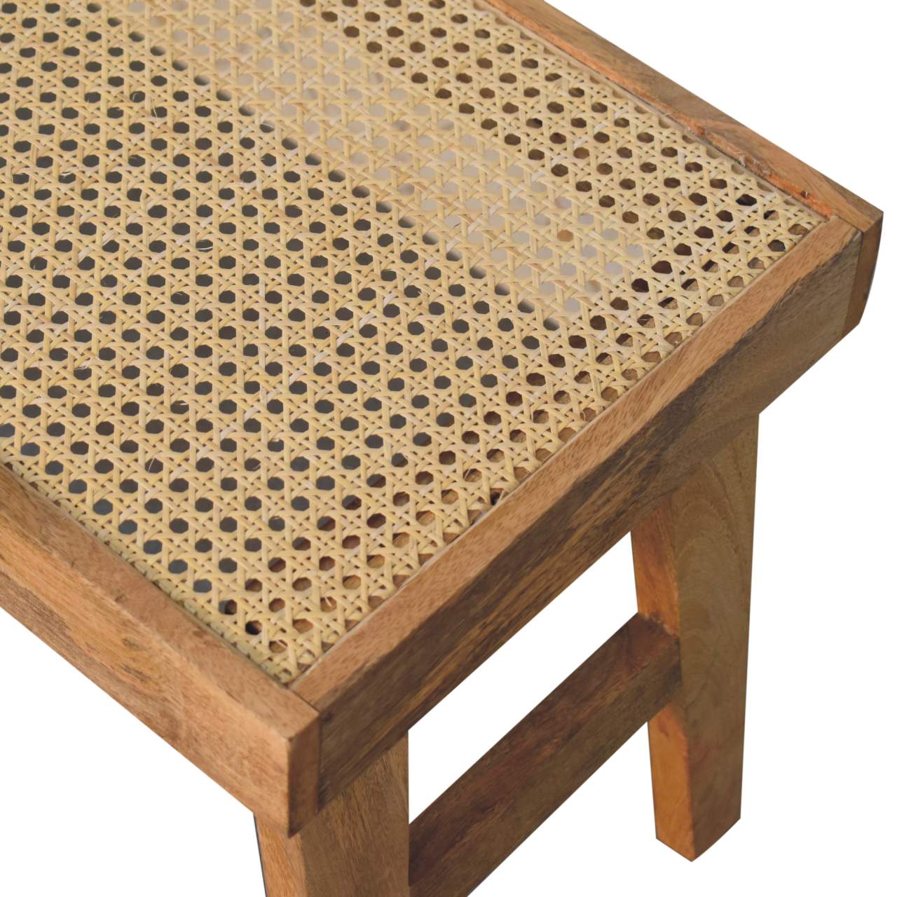 Open Rattan Bench-6