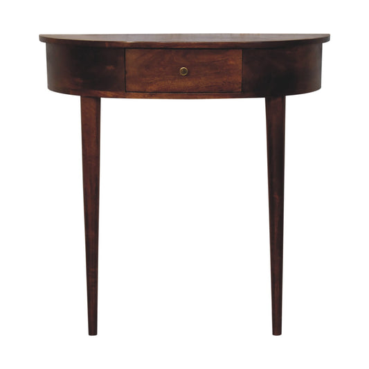 Backless Mounted Chestnut Console-1