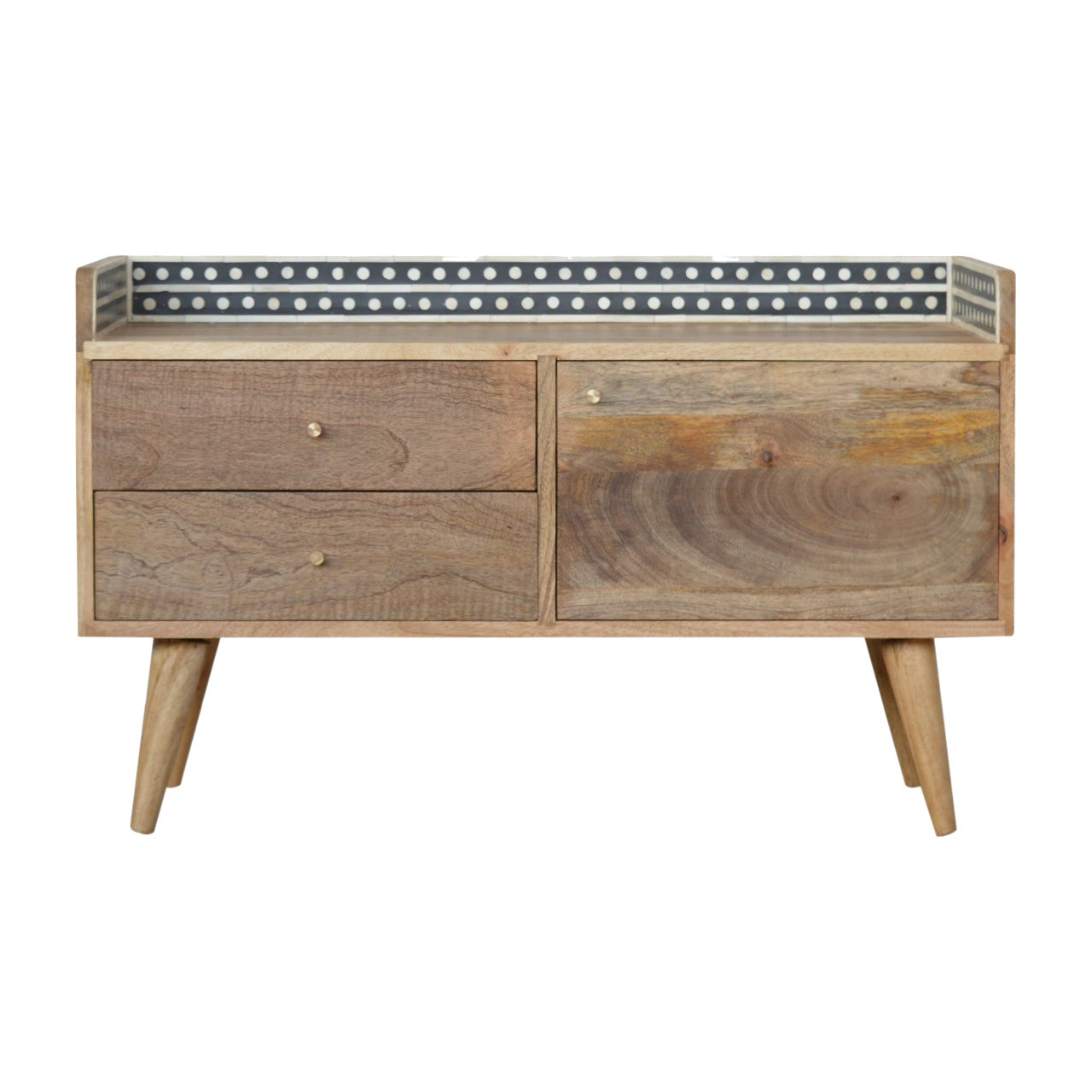 Bone Inlay Gallery Back Media Unit-0