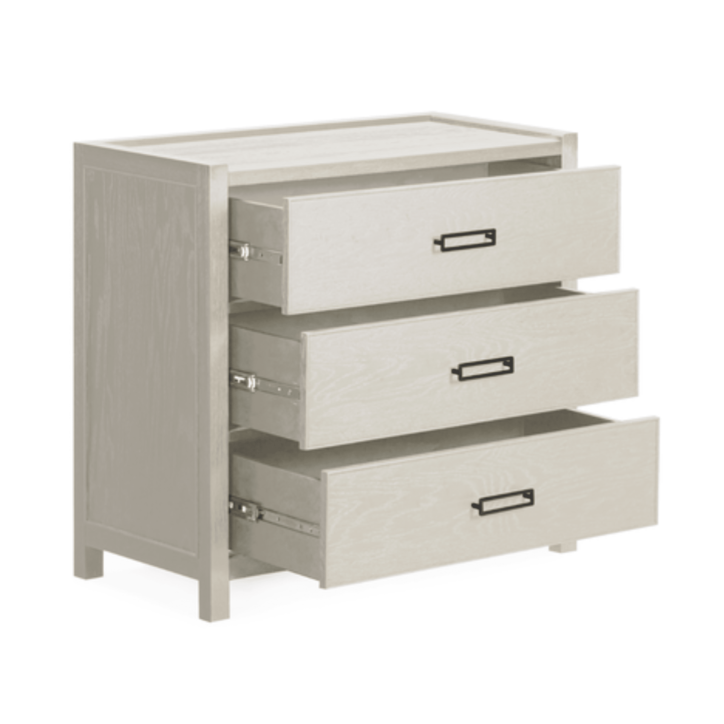Soho Cream Oak Veneer 3 Drawer Chest