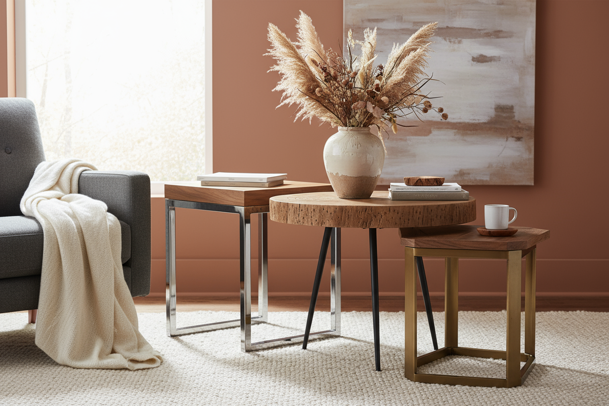 Solid Wood Accent Tables & Side Tables