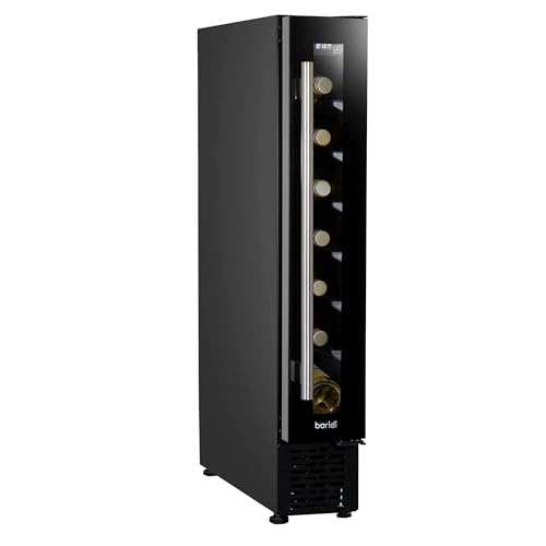 Baridi 28 Bottle Wine Cooler Fridge with Digital Touch Screen Controls & LED Light, Black - DH10