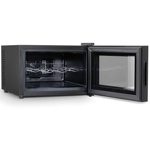 Baridi 28 Bottle Wine Cooler Fridge with Digital Touch Screen Controls & LED Light, Black - DH10