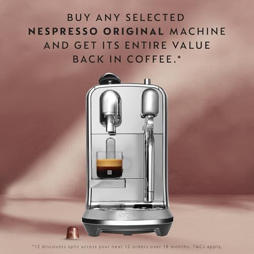 Nespresso Creatista Plus Coffee Machine by Sage, Capsule Espresso Machine, BNE800, Brushed Stainless Steel