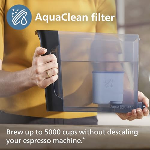 Philips 5500 Series Bean to Cup Coffee Machine – 20 Hot & Iced drinks, LatteGo Milk Frother, Fastest-to-Clean, 40% Quieter, Ceramic Grinder, Fully Automatic Espresso & Cappuccino maker – EP5546/70