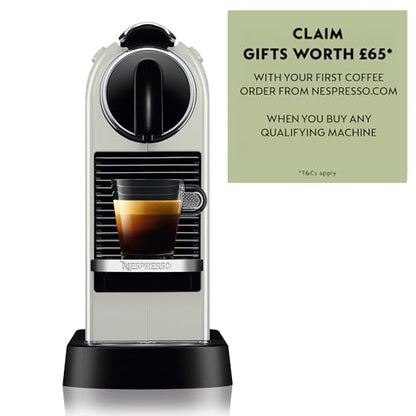 Nespresso CitiZ EN167.P, Capsule Coffee Machine, Single-Serve Pod Coffee Machine, Compact Design, 19 Bar Pressure, 2 Cup Sizes, Welcome Set Included, Pink
