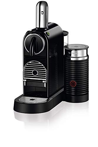 Nespresso De'Longhi CitiZ EN167.B, Capsule, Single-Serve Pod Coffee Machine, Compact Design, 19 Bar Pressure, 2 Cup Sizes, Welcome Set Included, Black, 1260 W