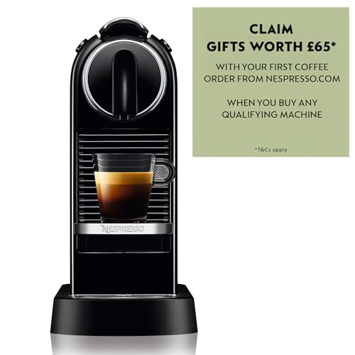 Nespresso CitiZ EN167.P, Capsule Coffee Machine, Single-Serve Pod Coffee Machine, Compact Design, 19 Bar Pressure, 2 Cup Sizes, Welcome Set Included, Pink