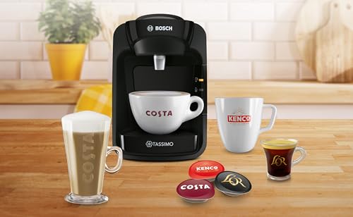 Tassimo TAS3102GB Coffee Machine, Plastic, 1300 W, Black