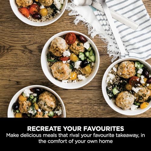 Ninja Combi 12-In-1 Multi-Cooker, Oven & Air Fryer, 12 Cooking Functions, Make 15 Minute* Family-Size Meals, Includes Bake Tray, Pan, & Recipe Guide, Grey, SFP700UK