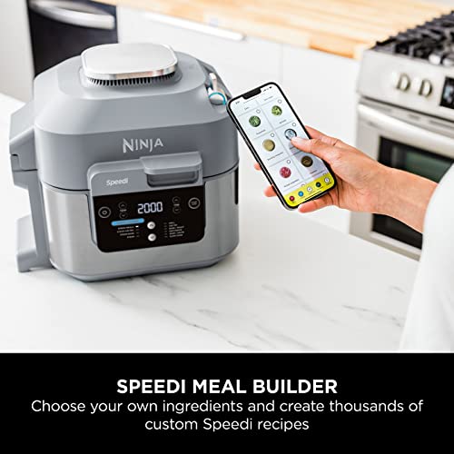 Ninja Combi 12-In-1 Multi-Cooker, Oven & Air Fryer, 12 Cooking Functions, Make 15 Minute* Family-Size Meals, Includes Bake Tray, Pan, & Recipe Guide, Grey, SFP700UK