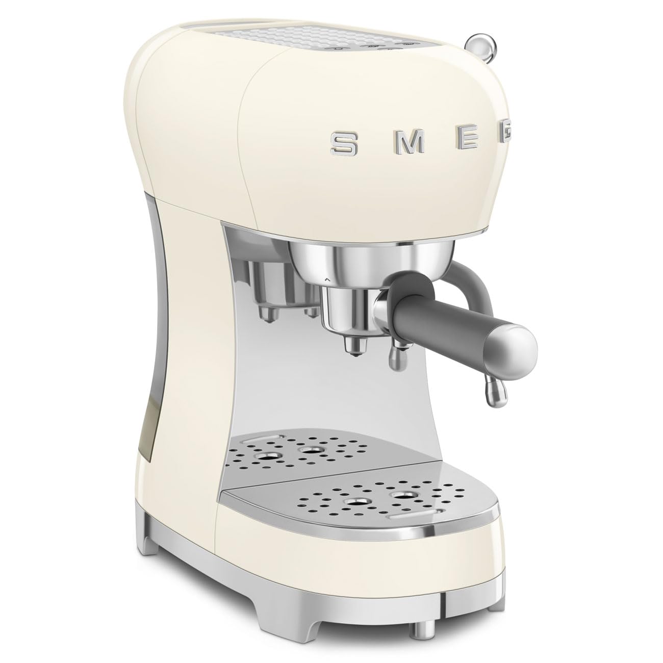 Smeg Retro Coffee Range Set, Espresso Machine with Steam Wand, Electric Coffee Grinder, Black