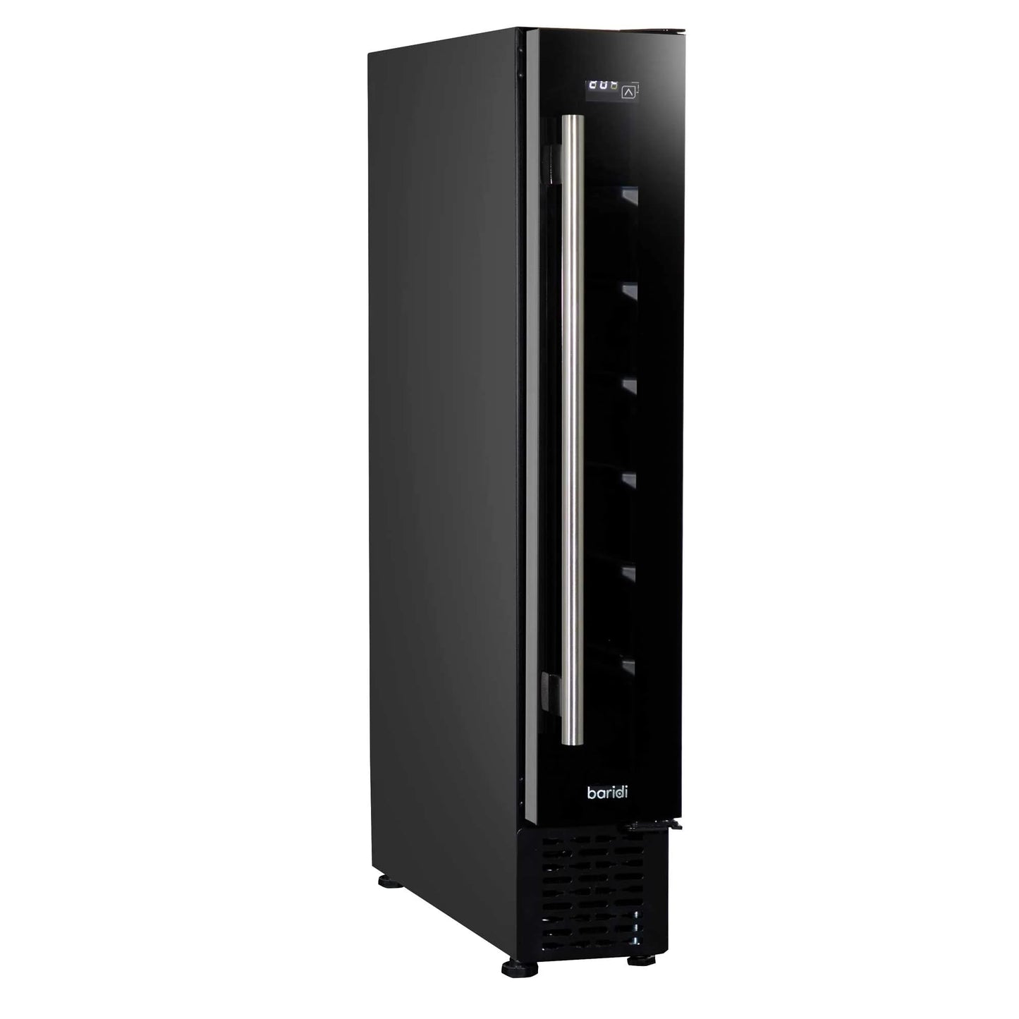 Baridi Black 12 Bottle Wine Fridge Cooler, Super Quiet 25dB, Touch Control, LED - DH73