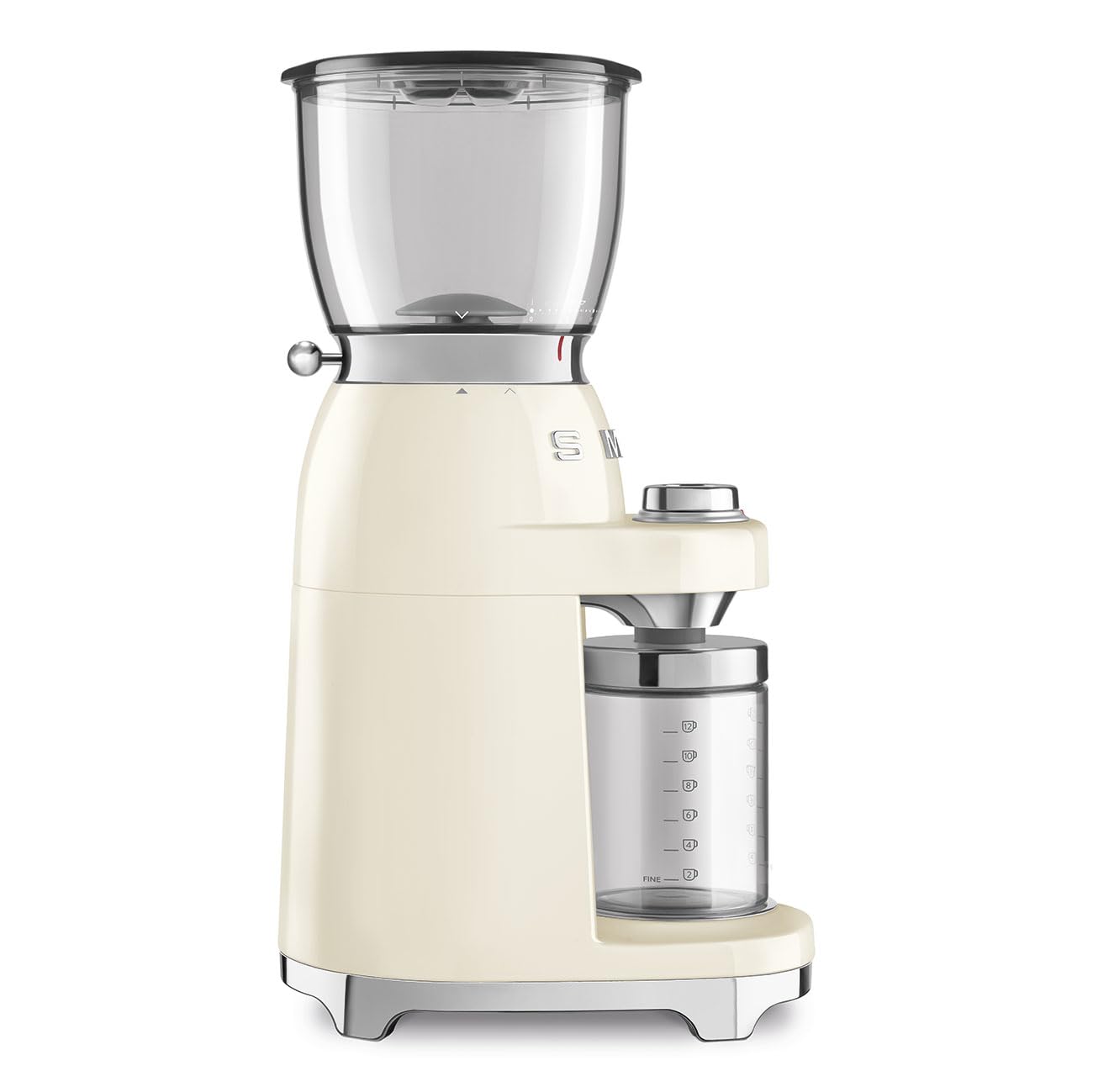 Smeg Retro Coffee Range Set, Espresso Machine with Steam Wand, Electric Coffee Grinder, Black
