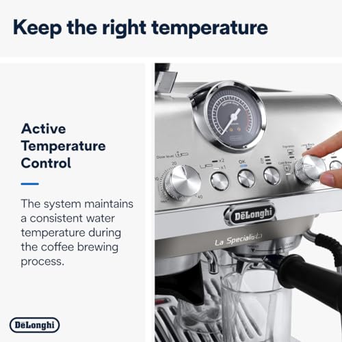 De'Longhi La Specialista Arte EC9155.W, Barista Pump Espresso Machine, Bean to Cup Coffee and Cappuccino Maker, 8 Grinding Settings, MyLatte Art Frothing Wand, 1550W, White