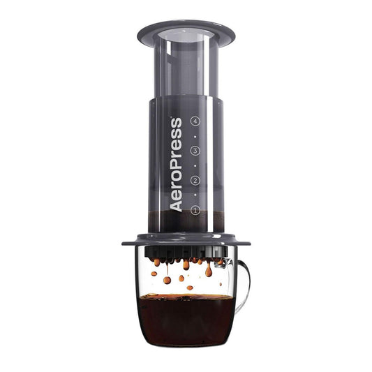 AeroPress Coffee and Espresso Maker - Quickly Makes Delicious Coffee Without Bitterness - 1 to 3 Cups Per Pressing,Black