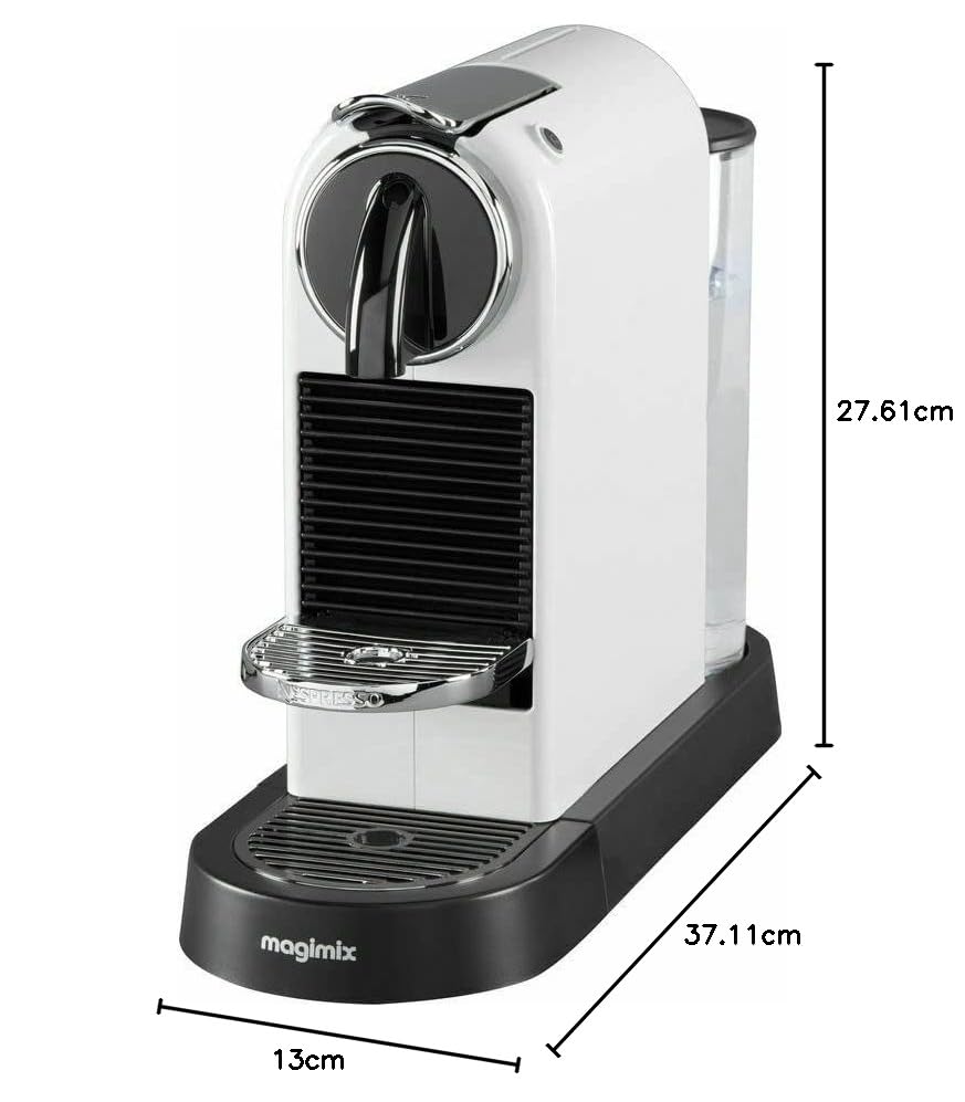 Nespresso CitiZ EN167.P, Capsule Coffee Machine, Single-Serve Pod Coffee Machine, Compact Design, 19 Bar Pressure, 2 Cup Sizes, Welcome Set Included, Pink
