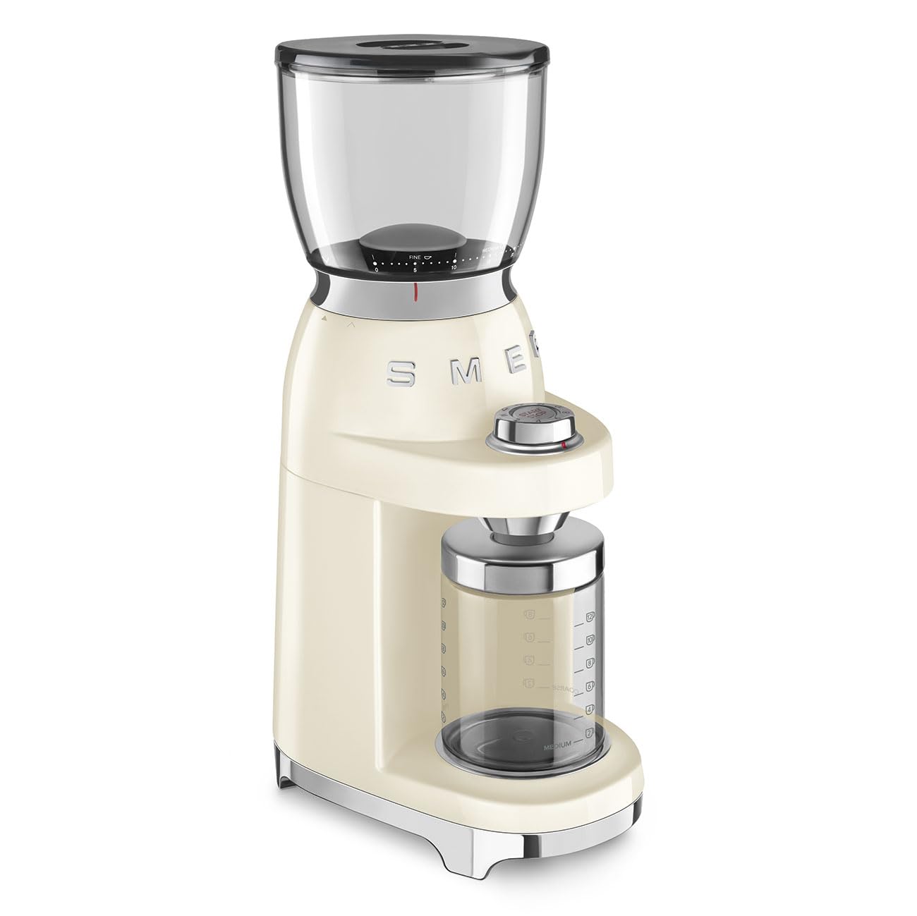 Smeg Retro Coffee Range Set, Espresso Machine with Steam Wand, Electric Coffee Grinder, Black