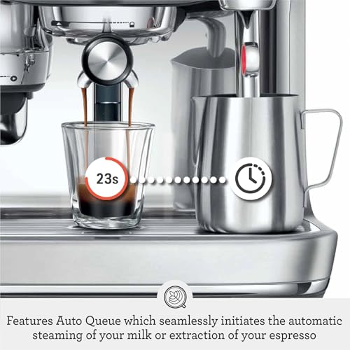 Sage - The Oracle Jet, Professional Coffee Machine with Manual and Automatic Milk Frother - With Knock Box, Milk Jug and Portafilter - 14 Pre-sets, 2.3L Water Tank, 1600 W, Black Truffel