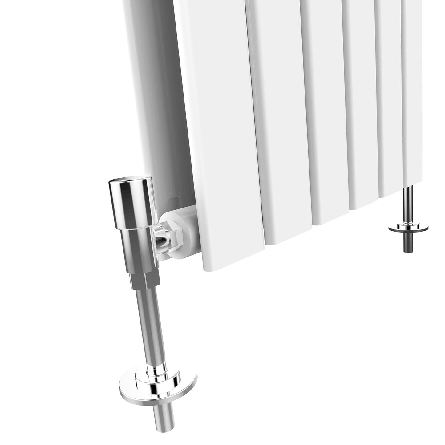 ELEGANT Radiators Vertical White Tall Single Bathroom Kitchen Designer Radiator Flat Panel 1800 x 452 mm