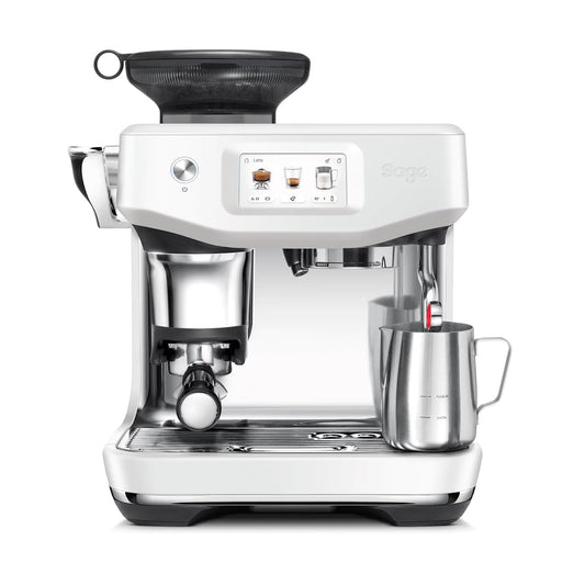 Sage - The Barista Touch Impress - Bean to Cup Coffee Machine with Grinder and Milk Frother, Cappuchino, Latte, Espresso Maker, Easy to Use, 8 Presets, With Milk Jug, 1700 W, Brushed Stainless Steel